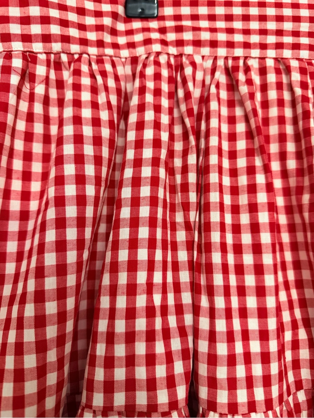 Trashy Diva Red Gingham Tiered Skirt - Picture 2 of 4